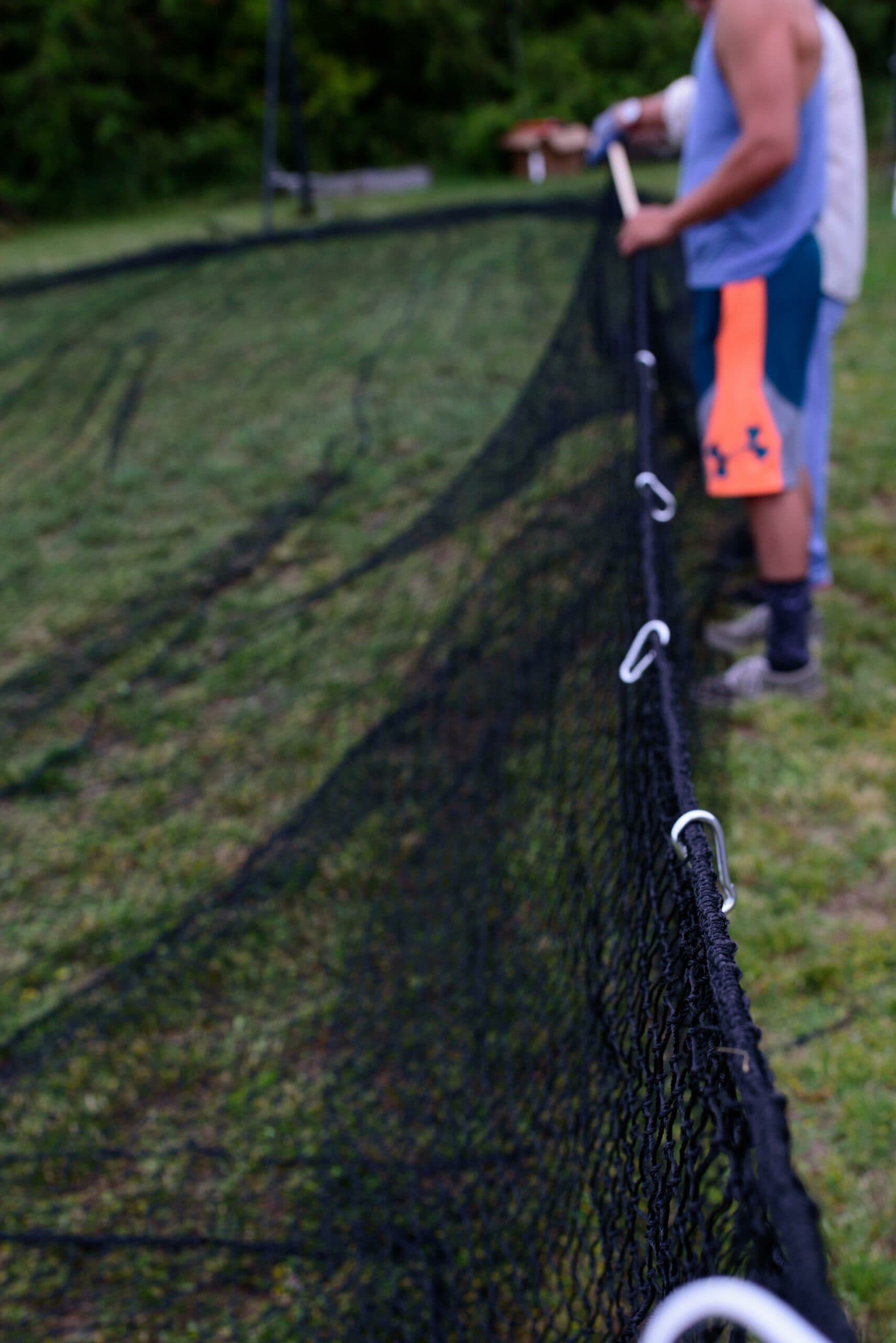Outdoor Netting Enclosure without Roof