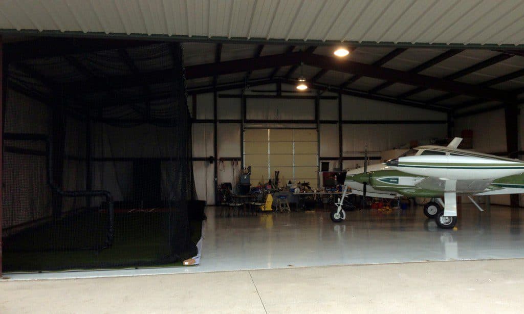 Batting Cage in a Hangar Part 1