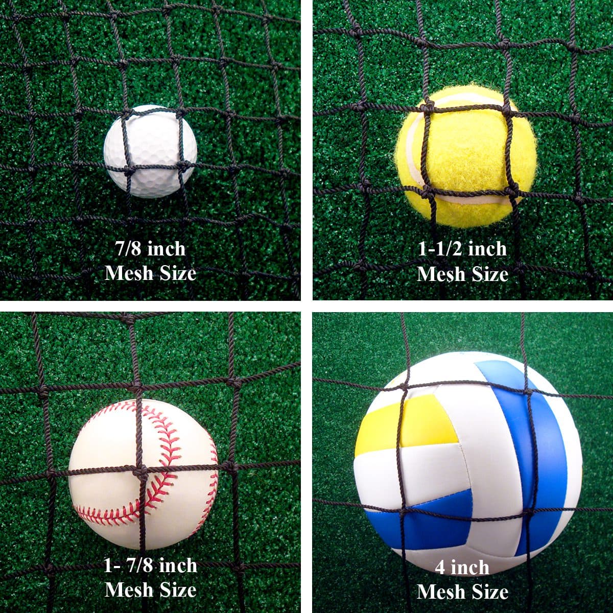 Ordering the Right Sports Netting Mesh Size (to SAFELY contain balls)