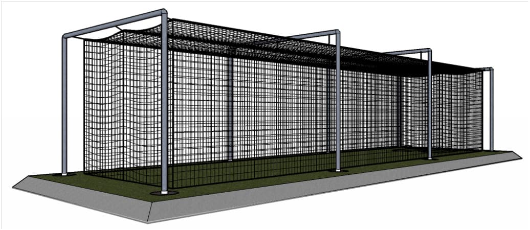 nCage Varsity 4 Section 55 ft Long Outdoor Batting Cage Frame Instructions